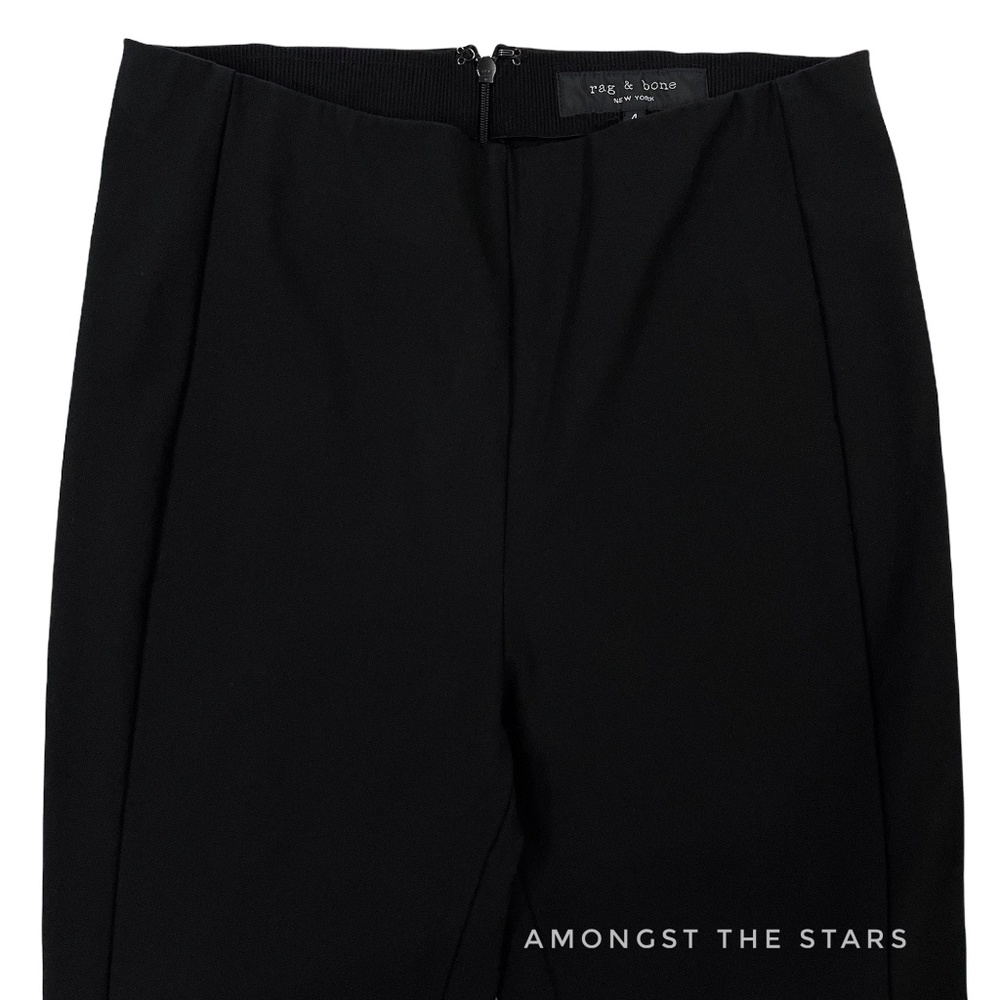 rag & bone Simone Equestrian Stretch Slim Black Ankle Pants - Picture 8 of 11